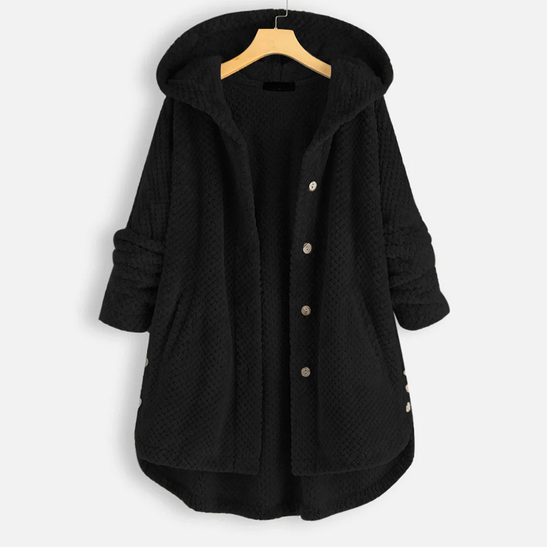 Aubree | Button Down Hooded Jacket