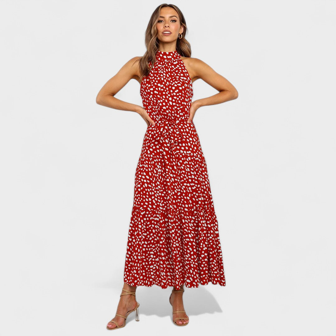 Kitty™ | Chic Polka Dot Maxi Dress for Fun and Fashion