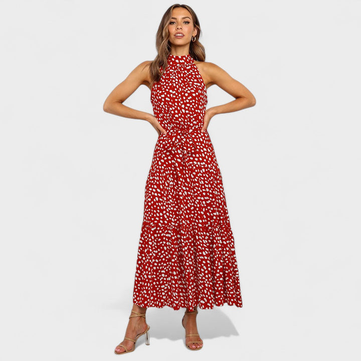 Kitty™ | Chic Polka Dot Maxi Dress for Fun and Fashion