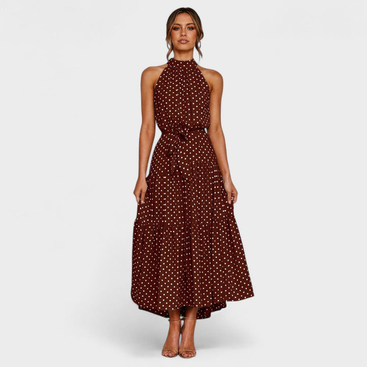 Kitty™ | Chic Polka Dot Maxi Dress for Fun and Fashion