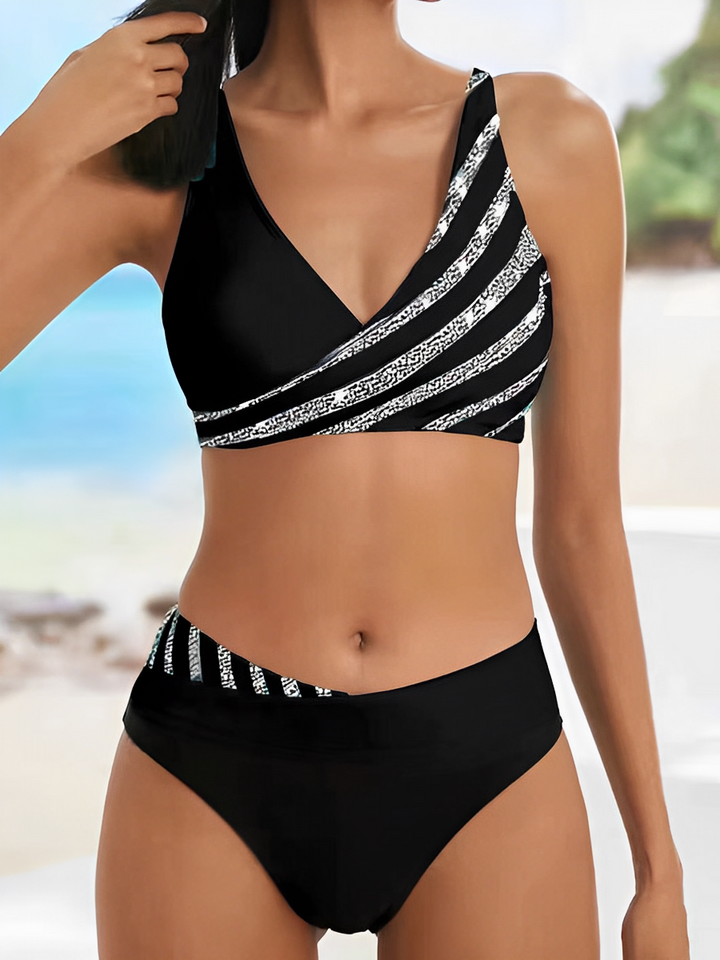 Deniella - Vibrant Striped Bikini Set