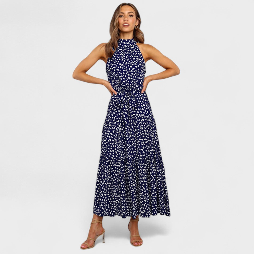 Kitty™ | Chic Polka Dot Maxi Dress for Fun and Fashion