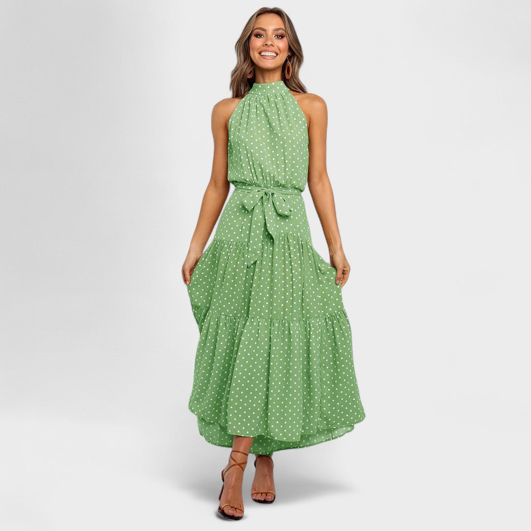 Kitty™ | Chic Polka Dot Maxi Dress for Fun and Fashion