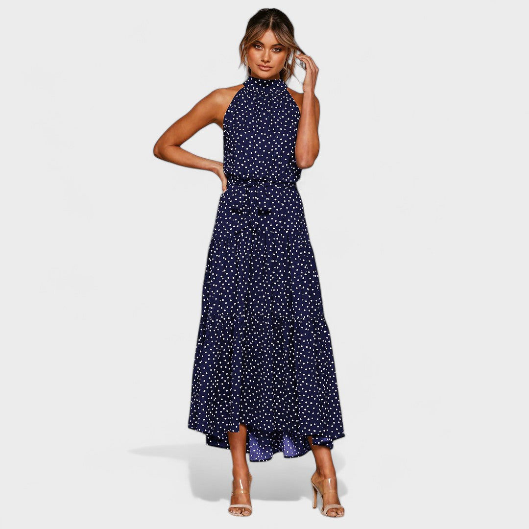 Kitty™ | Chic Polka Dot Maxi Dress for Fun and Fashion
