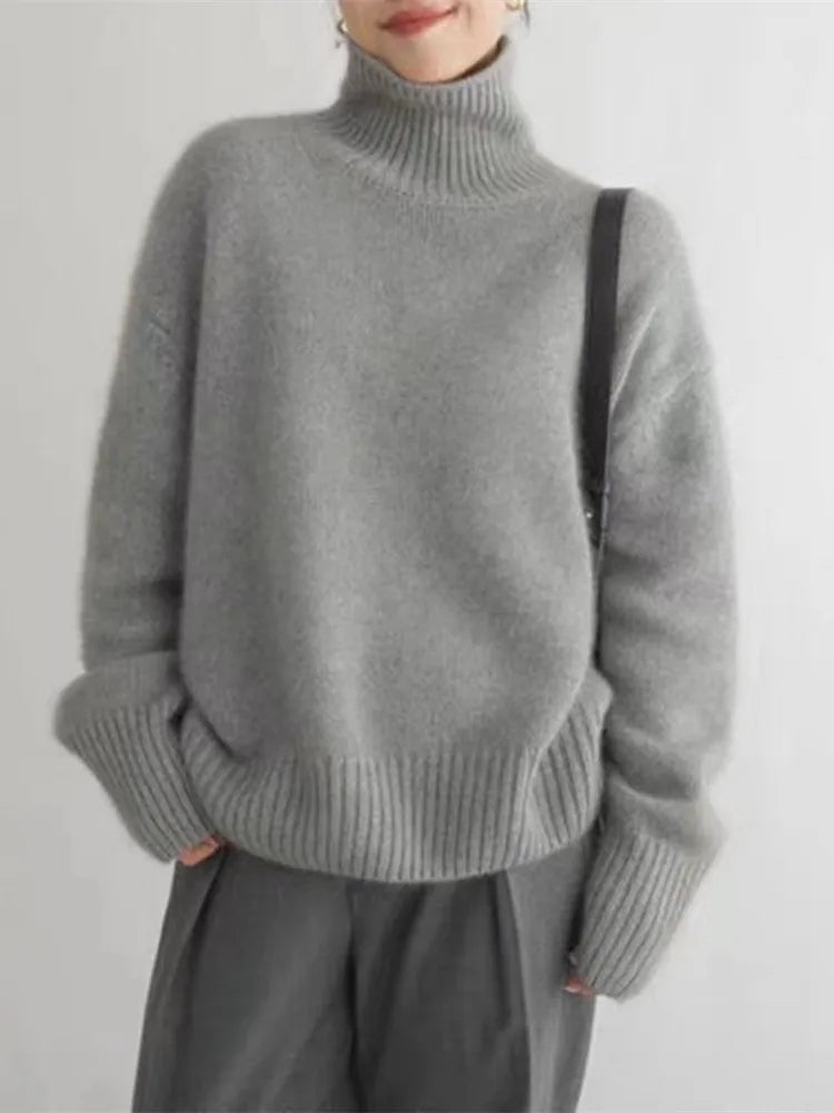 Monika | High Neck Cashmere Sweater
