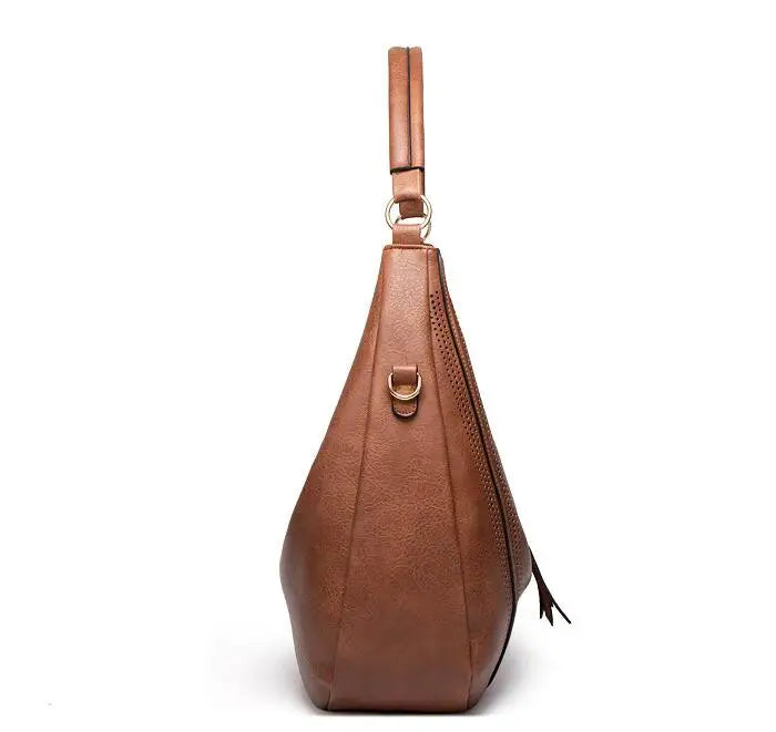 Imke - Olive Green Leather Tote