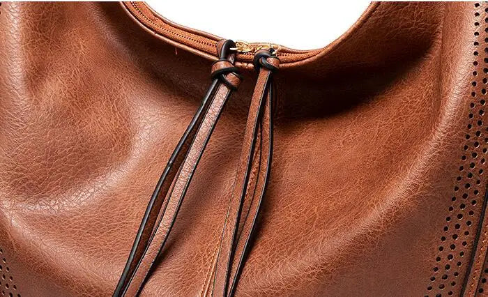 Imke - Olive Green Leather Tote