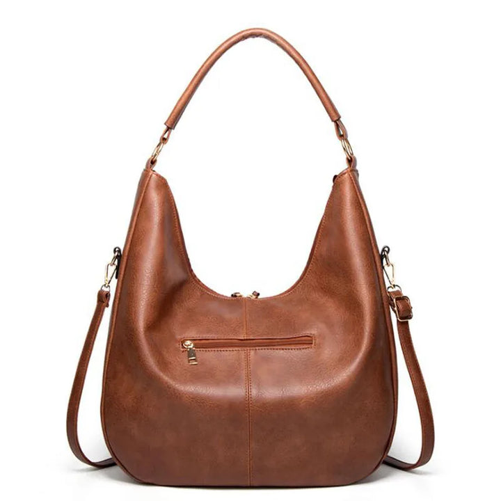 Imke - Olive Green Leather Tote