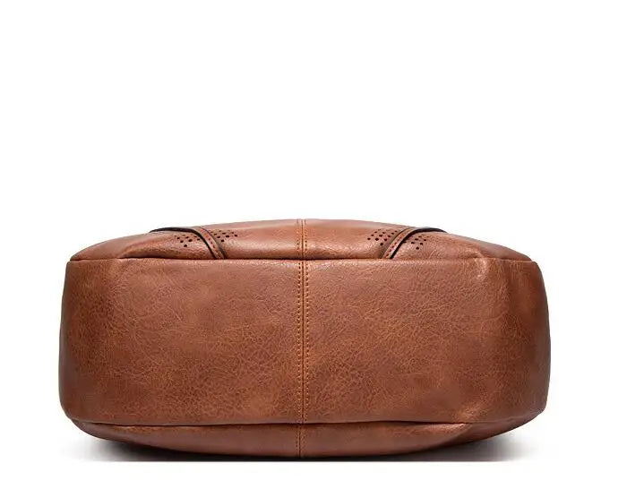 Imke - Olive Green Leather Tote
