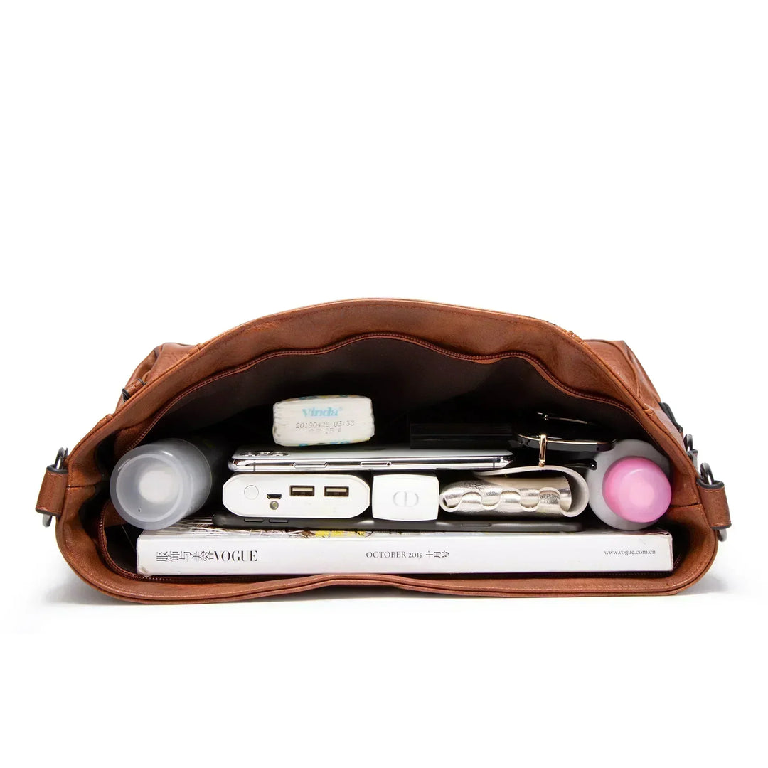 Nora - Classic Leather Tote for Daily Use
