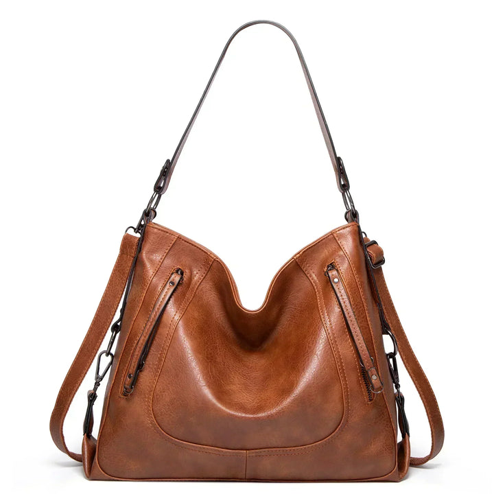 Nora - Classic Leather Tote for Daily Use