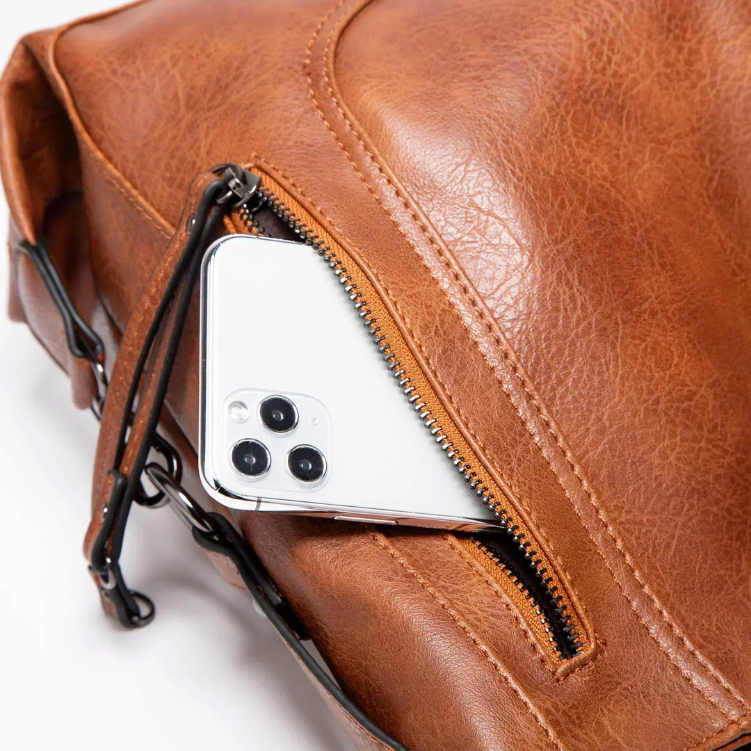 Nora - Classic Leather Tote for Daily Use