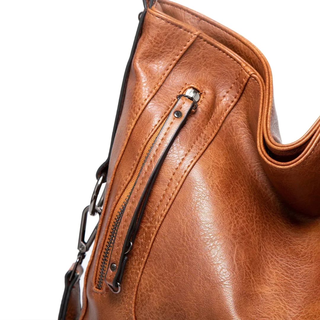 Nora - Classic Leather Tote for Daily Use