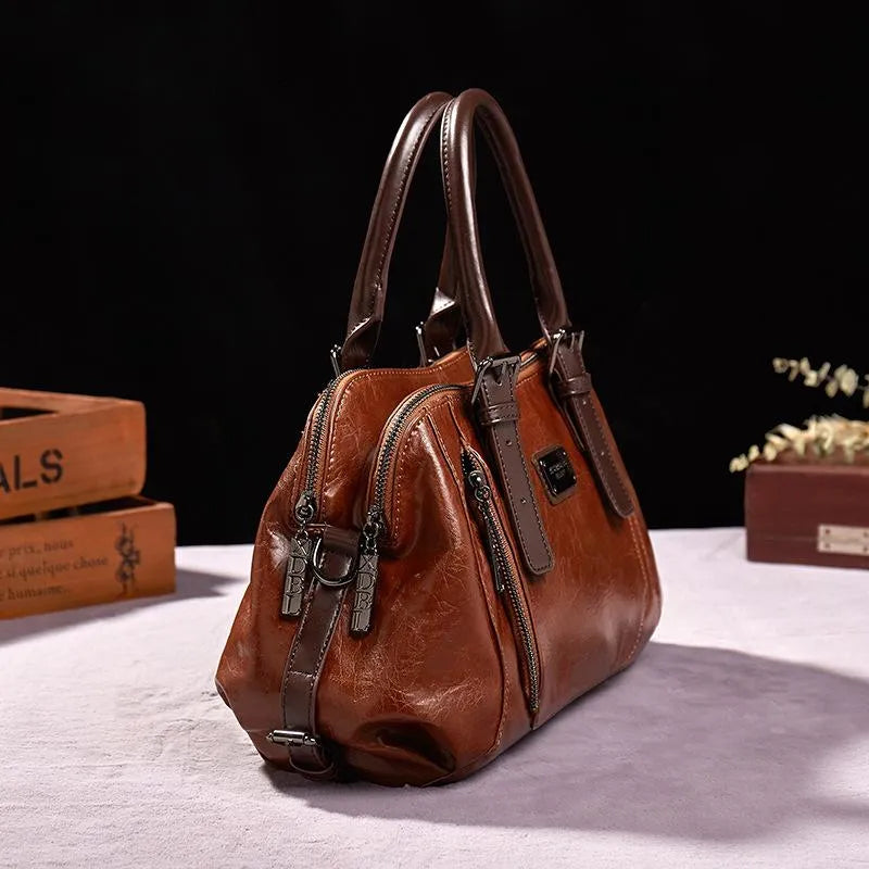 Nina - Chic Leather Tote Bag
